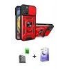MARSİLYAN™- iPhone 16 Pro Kılıf Ahenk Klasik - Siyah Bilvis 5in1 5D Magic Hayalet Cam Ekran Koruyucu + Raze Metal Kamera Lens - SH