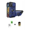 MARSİLYAN™- iPhone 16 Pro Kılıf Ahenk Klasik - Siyah Buffer Cam Ekran Koruyucu + Raze Metal Kamera Lens - BZ