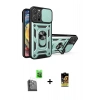 MARSİLYAN™- iPhone 16 Pro Kılıf Ahenk Klasik - Siyah Buffer Cam Ekran Koruyucu + Raze Metal Kamera Lens - SH
