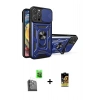 MARSİLYAN™- iPhone 16 Pro Kılıf Ahenk Klasik - Siyah Buffer Cam Ekran Koruyucu + Raze Metal Kamera Lens - SH