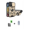 MARSİLYAN™- iPhone 16 Pro Kılıf Ahenk Klasik - Siyah Joko Magic 5D Cam + Raze Metal Kamera Lens - SH