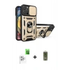 MARSİLYAN™- iPhone 16 Pro Kılıf Ahenk Klasik - Siyah Joko Magic 5D Hayalet Cam + Raze Metal Kamera Lens - BZ