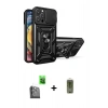 MARSİLYAN™- iPhone 16 Pro Kılıf Ahenk Klasik - Siyah Joko Magic 5D Hayalet Cam + Raze Metal Kamera Lens - SH