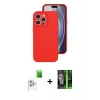 MARSİLYAN™- iPhone 16 Pro Kılıf Ahenk Serisi - Şeffaf 360 Full Body Arka Koruyucu + Raze Metal Kamera Lens - BZ