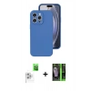 MARSİLYAN™- iPhone 16 Pro Kılıf Ahenk Serisi - Şeffaf 360 Full Body Arka Koruyucu + Raze Metal Kamera Lens - BZ