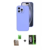 MARSİLYAN™- iPhone 16 Pro Kılıf Ahenk Serisi - Şeffaf 360 Full Body Arka Koruyucu + Raze Metal Kamera Lens - CLTM