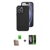 MARSİLYAN™- iPhone 16 Pro Kılıf Ahenk Serisi - Şeffaf 360 Full Body Arka Koruyucu + Raze Metal Kamera Lens - CLTM