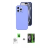 MARSİLYAN™- iPhone 16 Pro Kılıf Ahenk Serisi - Şeffaf 360 Full Body Arka Koruyucu + Raze Metal Kamera Lens - BZ