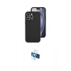 MARSİLYAN™- iPhone 16 Pro Kılıf Ahenk Serisi - Siyah 3D Antistatik Seramik Nano Ekran Koruyucu