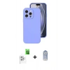MARSİLYAN™- iPhone 16 Pro Kılıf Ahenk Serisi - Siyah Joko Magic 5D Cam + Raze Metal Kamera Lens - BZ