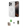 MARSİLYAN™- iPhone 16 Pro Kılıf Ahenk Yansıma Prime - Siyah Joko Magic 5D Hayalet Cam + Raze Metal Kamera Lens - CLTM
