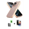 MARSİLYAN™- iPhone 16 Pro Kılıf Atlas Form - Siyah 3D Antistatik Mat Seramik Nano Ekran Koruyucu + Raze Metal Kamera Lens - SH
