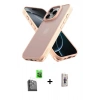 MARSİLYAN™- iPhone 16 Pro Kılıf Atlas Form - Siyah Bilvis 3D Cam Ekran Koruyucu + Raze Metal Kamera Lens - SH