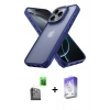 MARSİLYAN™- iPhone 16 Pro Kılıf Atlas Form - Siyah Bilvis 5in1 3D Magic Cam Ekran Koruyucu + Siyah Raze Metal Kamera Lens