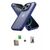 MARSİLYAN™- iPhone 16 Pro Kılıf Atlas Form - Siyah Bilvis Hayalet Cam Ekran Koruyucu + Raze Metal Kamera Lens - CLTM