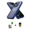 MARSİLYAN™- iPhone 16 Pro Kılıf Atlas Form - Siyah Buffer Cam Ekran Koruyucu + Raze Metal Kamera Lens - CLTM