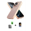 MARSİLYAN™- iPhone 16 Pro Kılıf Atlas Form - Siyah Buffer Hayalet Cam Ekran Koruyucu + Raze Metal Kamera Lens - SH