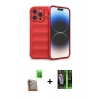 MARSİLYAN™- iPhone 16 Pro Kılıf Atlas Koleksiyonu - Şeffaf 360 Full Body Arka Koruyucu + Raze Metal Kamera Lens - CLTM
