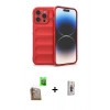 MARSİLYAN™- iPhone 16 Pro Kılıf Atlas Koleksiyonu - Siyah Bilvis 3D Cam Ekran Koruyucu + Raze Metal Kamera Lens - CLTM