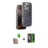 MARSİLYAN™- iPhone 16 Pro Kılıf Atlas Minimal Özel Seri - Şeffaf 360 Full Body Arka Koruyucu + Raze Metal Kamera Lens - CLTM