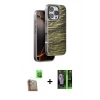 MARSİLYAN™- iPhone 16 Pro Kılıf Atlas Minimal Özel Seri - Şeffaf 360 Full Body Arka Koruyucu + Raze Metal Kamera Lens - CLTM