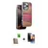 MARSİLYAN™- iPhone 16 Pro Kılıf Atlas Minimal Özel Seri - Siyah 3D Antistatik Mat Seramik Nano Ekran Koruyucu + Raze Metal Kamera Lens - CLTM