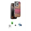 MARSİLYAN™- iPhone 16 Pro Kılıf Atlas Minimal Özel Seri - Siyah 3D Antistatik Seramik Nano Ekran Koruyucu + Raze Metal Kamera Lens - BZ