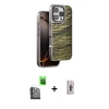 MARSİLYAN™- iPhone 16 Pro Kılıf Atlas Minimal Özel Seri - Siyah Bilvis 3D Cam Ekran Koruyucu + Raze Metal Kamera Lens - SH