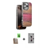 MARSİLYAN™- iPhone 16 Pro Kılıf Atlas Minimal Özel Seri - Siyah Bilvis 3D Mat Cam Ekran Koruyucu + Raze Metal Kamera Lens - CLTM