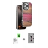 MARSİLYAN™- iPhone 16 Pro Kılıf Atlas Minimal Özel Seri - Siyah Bilvis 3D Mat Cam Ekran Koruyucu + Raze Metal Kamera Lens - BZ