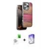 MARSİLYAN™- iPhone 16 Pro Kılıf Atlas Minimal Özel Seri - Siyah Bilvis 5in1 3D Magic Cam Ekran Koruyucu + Raze Metal Kamera Lens - BZ