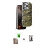 MARSİLYAN™- iPhone 16 Pro Kılıf Atlas Minimal Özel Seri - Siyah Bilvis Hayalet Cam Ekran Koruyucu + Raze Metal Kamera Lens - CLTM