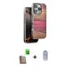 MARSİLYAN™- iPhone 16 Pro Kılıf Atlas Minimal Özel Seri - Siyah Joko Magic 5D Cam + Çöl Titanyum Raze Metal Kamera Lens