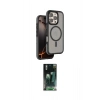MARSİLYAN™- iPhone 16 Pro Kılıf Çekirdek Minimal Prime - Siyah 360 Mat Full Body Arka Koruyucu