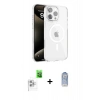 MARSİLYAN™- iPhone 16 Pro Kılıf Doruk Doku Özel Seri - Siyah Joko Magic 5D Cam + Raze Metal Kamera Lens - BZ