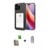 MARSİLYAN™- iPhone 16 Pro Kılıf Doruk Klasik Koleksiyonu - Siyah Joko Magic 5D Cam + Çöl Titanyum Raze Metal Kamera Lens