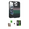 MARSİLYAN™- iPhone 16 Pro Kılıf Doruk Serisi - Şeffaf 360 Full Body Arka Koruyucu + Raze Metal Kamera Lens - CLTM
