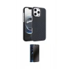 MARSİLYAN™- iPhone 16 Pro Kılıf Doruk Serisi - Siyah 3D Antistatik Hayalet Cam Ekran Koruyucu