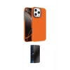MARSİLYAN™- iPhone 16 Pro Kılıf Doruk Serisi - Siyah 3D Antistatik Hayalet Cam Ekran Koruyucu