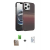 MARSİLYAN™- iPhone 16 Pro Kılıf Doruk Serisi - Siyah Bilvis 0.18mm Plus Cam Ekran Koruyucu + Raze Metal Kamera Lens - CLTM