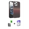 MARSİLYAN™- iPhone 16 Pro Kılıf Doruk Serisi - Siyah Bilvis 5in1 3D Magic Cam Ekran Koruyucu + Raze Metal Kamera Lens - SH