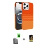 MARSİLYAN™- iPhone 16 Pro Kılıf Doruk Serisi - Siyah Buffer Cam Ekran Koruyucu + Raze Metal Kamera Lens - SH