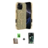 MARSİLYAN™- iPhone 16 Pro Kılıf Eksen Çizgi - Siyah 360 Mat Full Body Arka Koruyucu + Raze Metal Kamera Lens - CLTM
