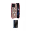 MARSİLYAN™- iPhone 16 Pro Kılıf Eksen Çizgi - Siyah 3D Antistatik Hayalet Cam Ekran Koruyucu