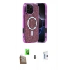 MARSİLYAN™- iPhone 16 Pro Kılıf Eksen Çizgi - Siyah Bilvis 0.18mm Plus Cam Ekran Koruyucu + Raze Metal Kamera Lens - CLTM