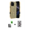MARSİLYAN™- iPhone 16 Pro Kılıf Eksen Çizgi - Siyah Bilvis 3D Mat Cam Ekran Koruyucu + Raze Metal Kamera Lens - SH