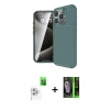 MARSİLYAN™- iPhone 16 Pro Kılıf Eksen Form Prime - Şeffaf 360 Full Body Arka Koruyucu + Raze Metal Kamera Lens - BZ