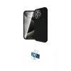 MARSİLYAN™- iPhone 16 Pro Kılıf Eksen Form Prime - Siyah 3D Antistatik Seramik Nano Ekran Koruyucu