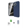 MARSİLYAN™- iPhone 16 Pro Kılıf Eksen Form Prime - Siyah Joko Magic 5D Cam + Raze Metal Kamera Lens - BZ
