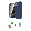 MARSİLYAN™- iPhone 16 Pro Kılıf Eksen Form Prime - Siyah Joko Magic 5D Cam + Raze Metal Kamera Lens - CLTM